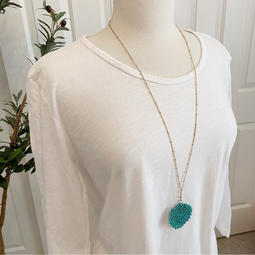 Crisp All White Cotton TUNIC with Asymmetrical Hem - Picture 2 of 11